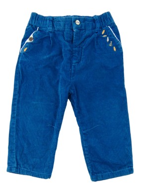 Pantalon velours bleu...
