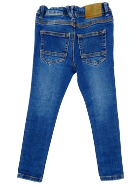 Pantalon jeans skinny brodé NY dans la poche TAPE A L'ŒIL taille 4 ans