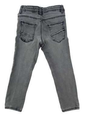 Pantalon jeans gris écusson "A" TAPE A L'ŒIL taille 4 ans