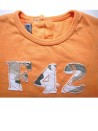 T-shirt MC F42 orange TAPE A L'OEIL taille 3 mois