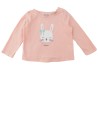 T-shirt ML lapine cœur amour FPC taille 12 mois