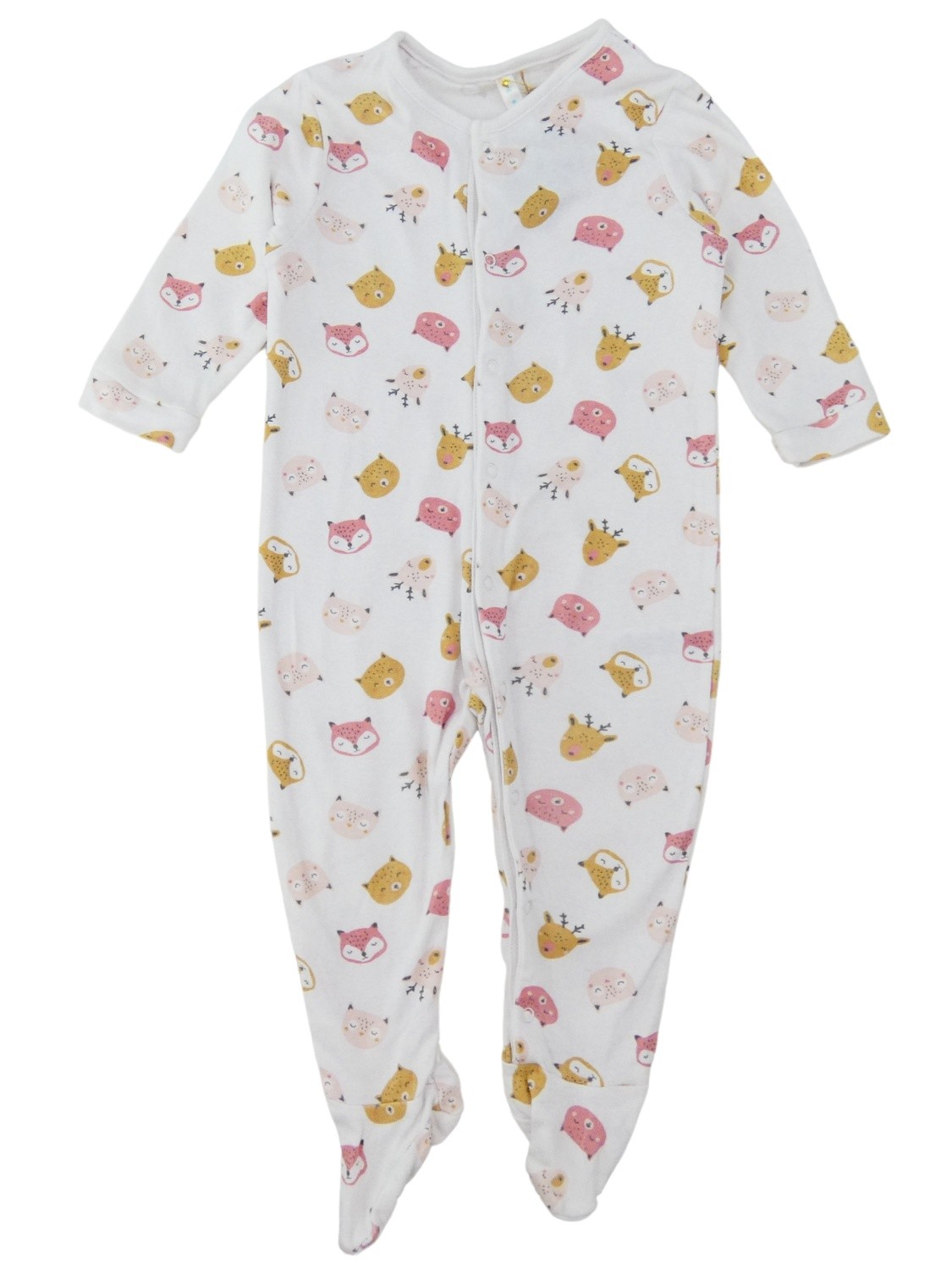 Pyjama une pièce ML animaux foret TEX taille 9 mois