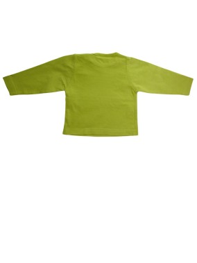 T-shirt ML boy attitude vert BOITE A MALICES taille 3 mois