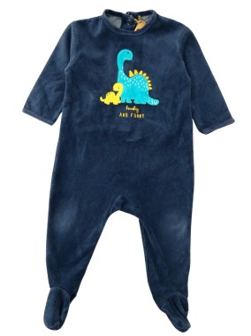 Pyjama ML dinosaure bleu et...