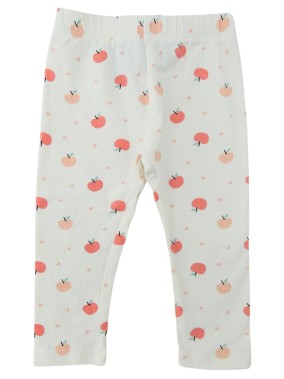 Pantalon legging pommes rose FPC taille 3 ans