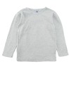 T-shirt ML gris uni PETIT BATEAU taille 6 ans