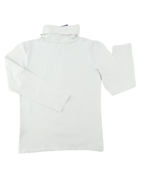 T-shirt ML col roulé blanc uni TAPE A L'ŒIL taille 12 ans