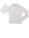 T-shirt ML col roulé rose pale uni DPAM taille 12 ans