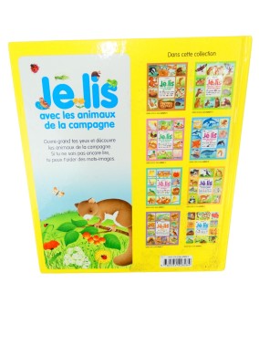 Livre je lis avec des animaux de la campagne EDITIONS LITO