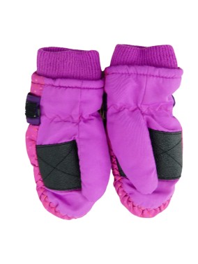 Gants de ski rose étoiles U ESSENTIEL taille 4-6 ans