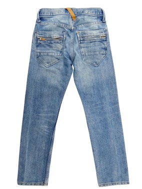 Pantalon jeans détail cuir poche H&M taille 9 ans