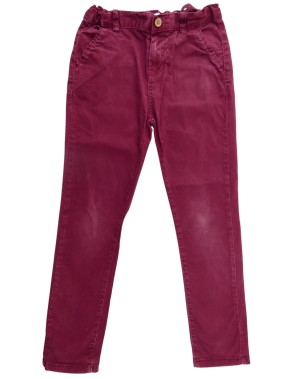 Pantalon chino bordeaux DENIM&CO taille 9-10 ans