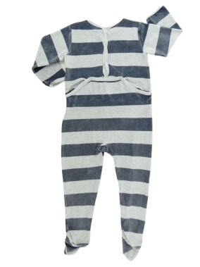 Pyjama ML rayures ancre PETIT BATEAU taille 36 mois