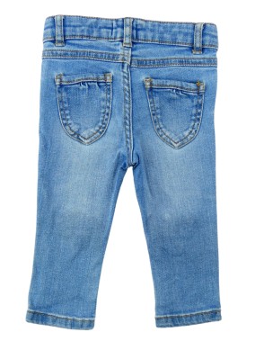 Pantalon jeans cœur VERBAUDET taille 12 mois