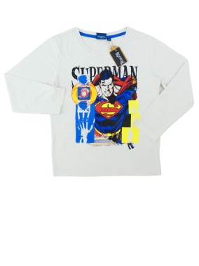 T-shirt ML super héro SUPERMAN TM taille 8 ans