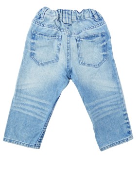 Pantalon jeans boutons bleu H&M taille 9-12 mois