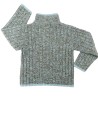 Pull ML avec zip effet tricot YCC taille 8 ans