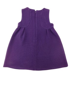 Robe violette feuilles OBAIBI taille 3 ans