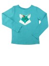 T-shirt Renard sequins OKAIDI taille 8 ans