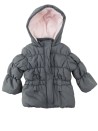 Manteau gris rose KIMBALOO taille 12 mois