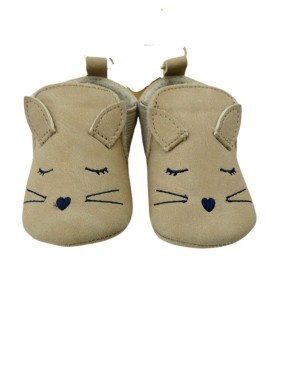 Chaussons beiges lapin...