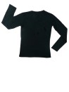 T-shirt ML noir basic taille 12 ans