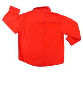 Chemise rouge velours NKY taille 5 ans