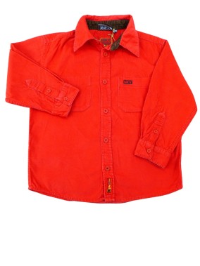 Chemise rouge velours NKY taille 5 ans