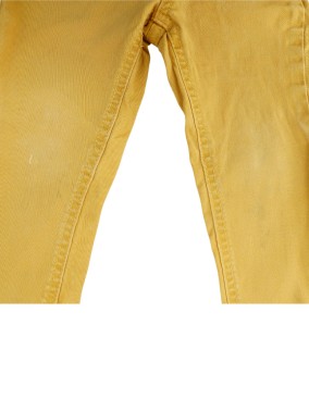 Pantalon jaune mini denim KIABI taille 24 mois