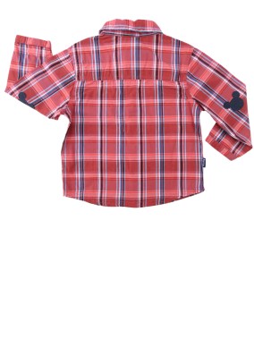 Chemise ML mickey rouge taille 24 mois