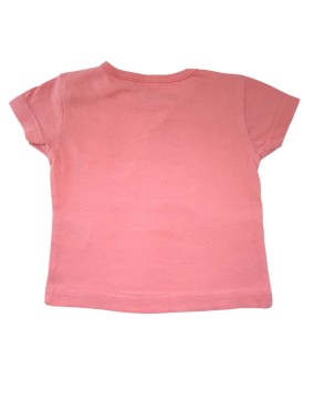 T-shirt rose paillettes sunshine taille 6 mois