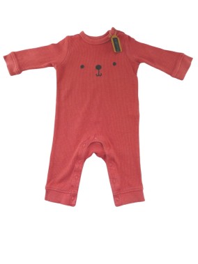 Pyjama rouge terracotta KIABI taille 6 mois