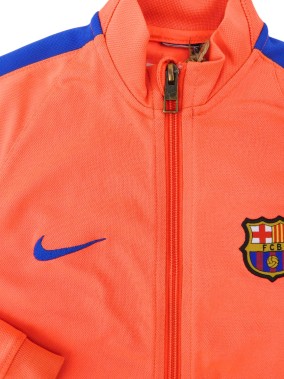 Veste orange fluo Barça FCB NIKE taille 8 ans