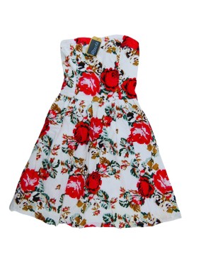 Robe bustier roses rouges...