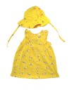Robe et chapeau jaune fleurs H&M taille 6 mois