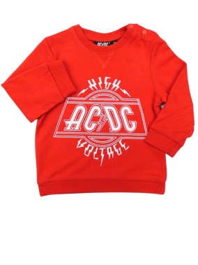 Sweat rouge voltage ACDC taille 18 mois