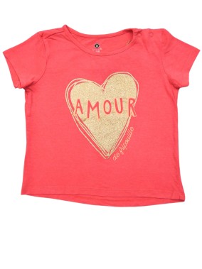 T-shirt MC "amour" GRAIN DE BLE taille 24 mois
