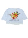 T-shirt manches 3/4 roses taille M