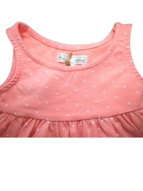 Robe rose à pois MES PETITS CAILLOUX taille 6 mois