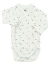 Body ML croisé blanc étoiles GEMO taille 0 naissance