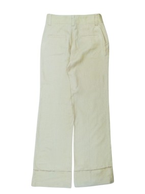 Pantalon large beige ZARA taille L