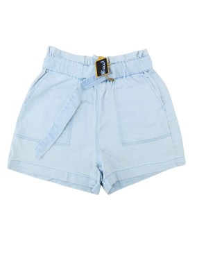 Short en jeans bleu avec ceinture CACHE CACHE taille 42