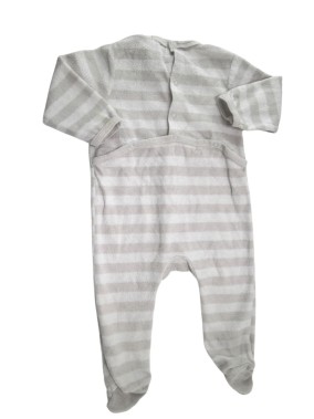 Pyjama rayures une pièce TISSAIA taille 6 mois