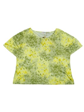 T-shirt MC vert et jaune GUYDUBOUIS taille 50