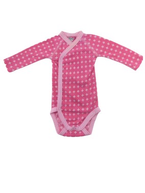 Body pois rose MISS CUTIE taille 0-1 mois