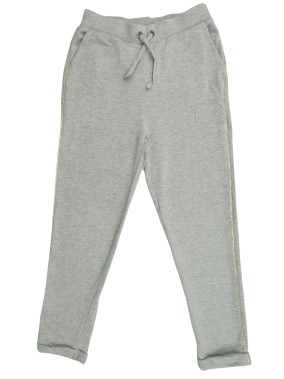 Jogging gris ligne dorée OKAIDI taille 7-8 ans