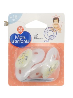 Sucettes en silicone avion papier taille 18 mois+