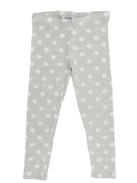 Pantalon legging gris pois...