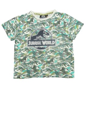 T-shirt Mc t-rex feuilles JURASSIC WORLD taille 8 ans