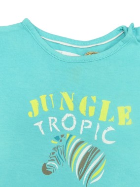 T-shirt MC zèbre jungle GEMO taille 18 mois